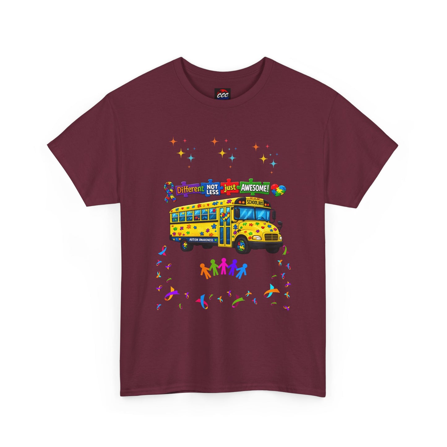 Autism Awareness School Bus T-Shirt