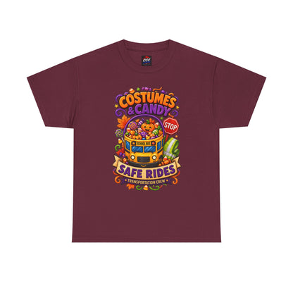 Halloween Candy Bucket School Bus Tee