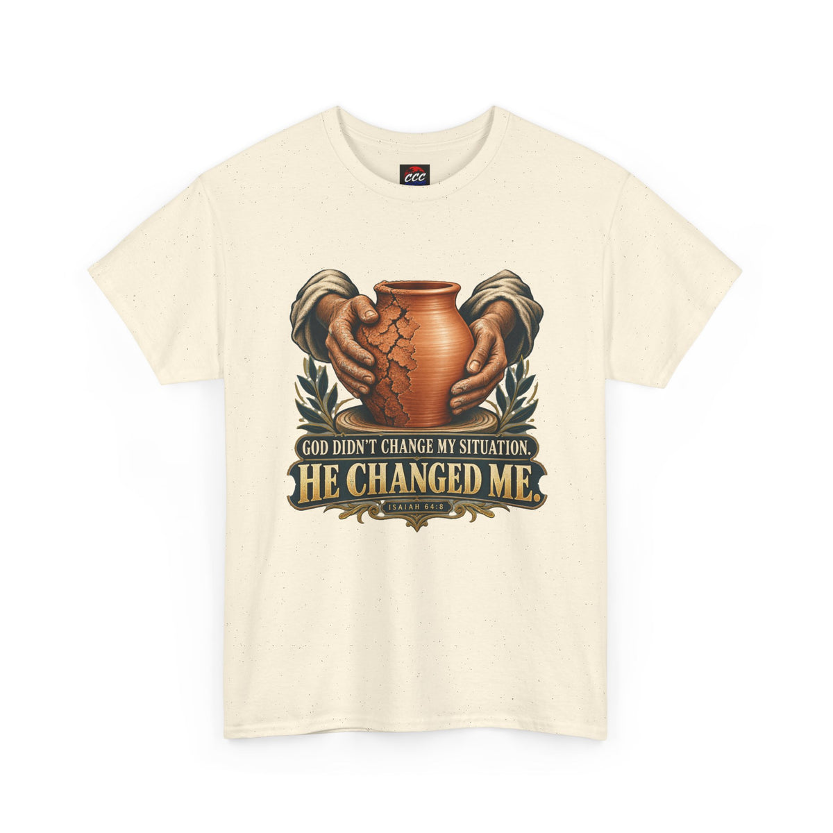 Faith T-Shirt — "God Didn't Change My Situation, He Changed Me" Inspirational Tee