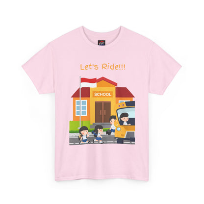 Let’s Ride! School Bus Kids T-Shirt
