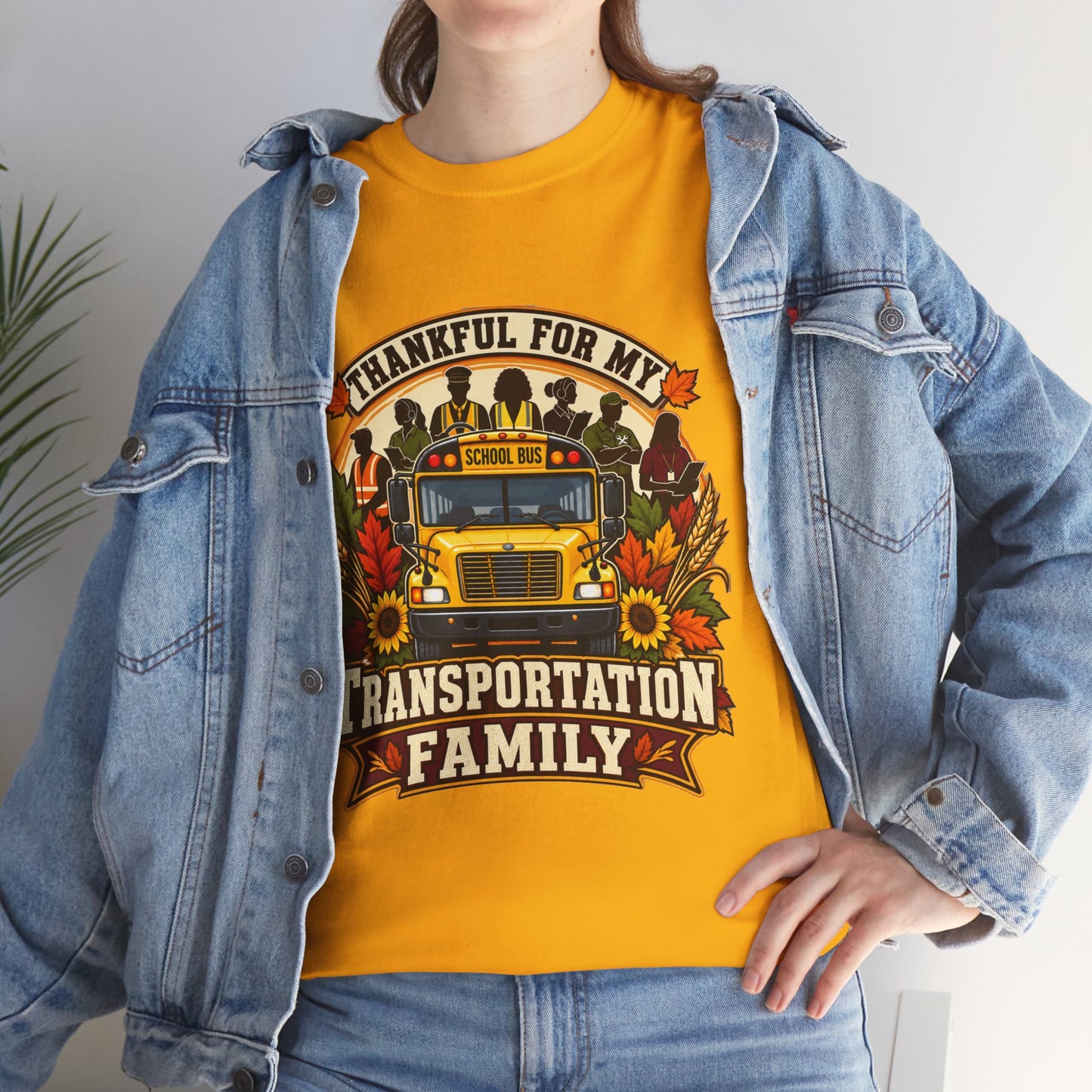 Thankful for My Transportation Family T-Shirt
