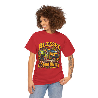 Blessed To Serve Our Community Tee — Fall Version