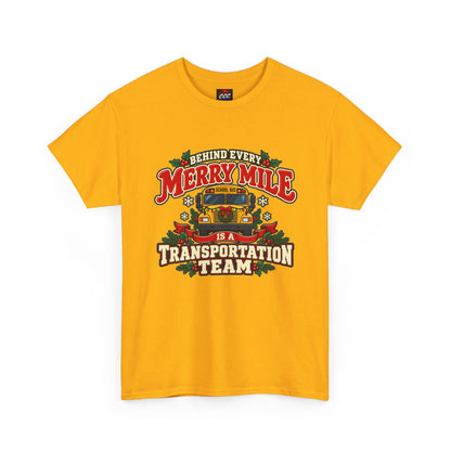 Merry Mile Transportation Team Christmas Tee