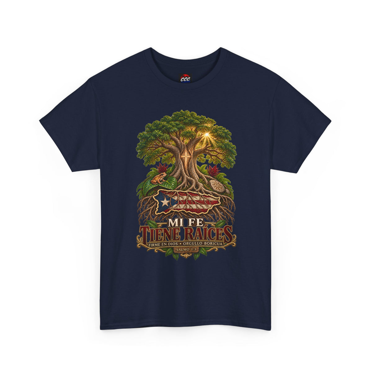 'Mi Fée Tiene Raíces' Tree of Life Vintage Flag Tee