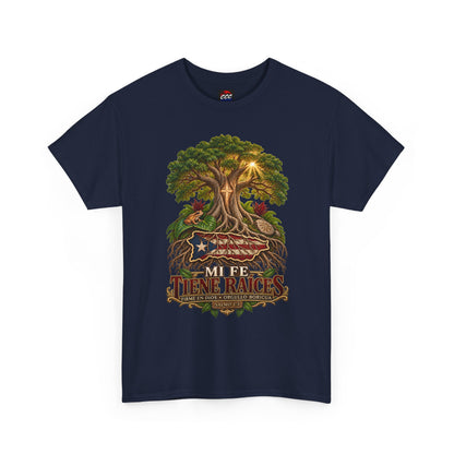 'Mi Fée Tiene Raíces' Tree of Life Vintage Flag Tee