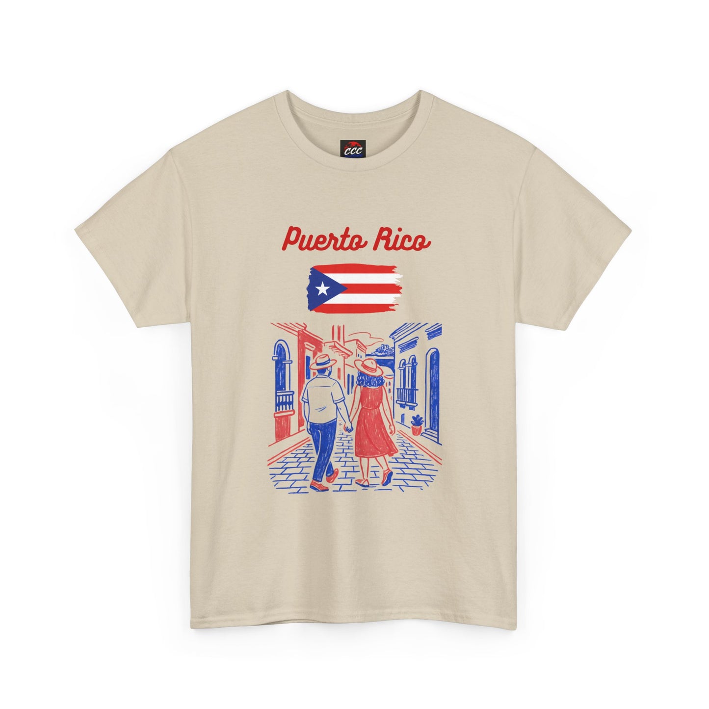 Puerto Rico Vintage Street Scene T-Shirt