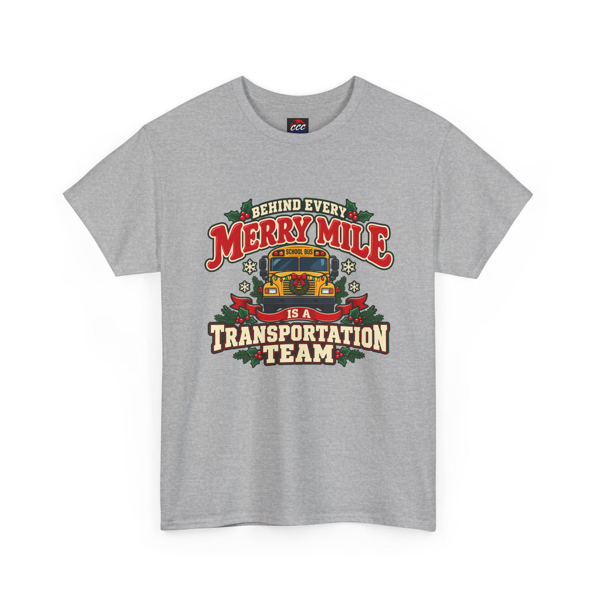 Merry Mile Transportation Team Christmas Tee