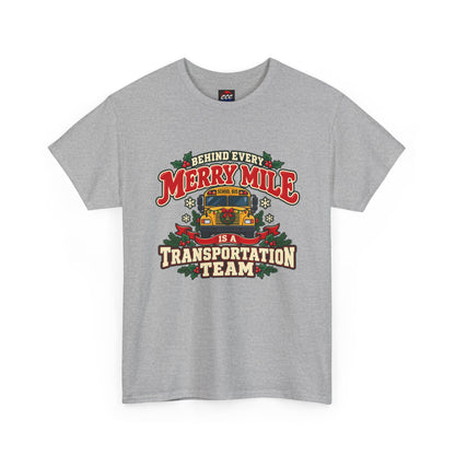 Merry Mile Transportation Team Christmas Tee