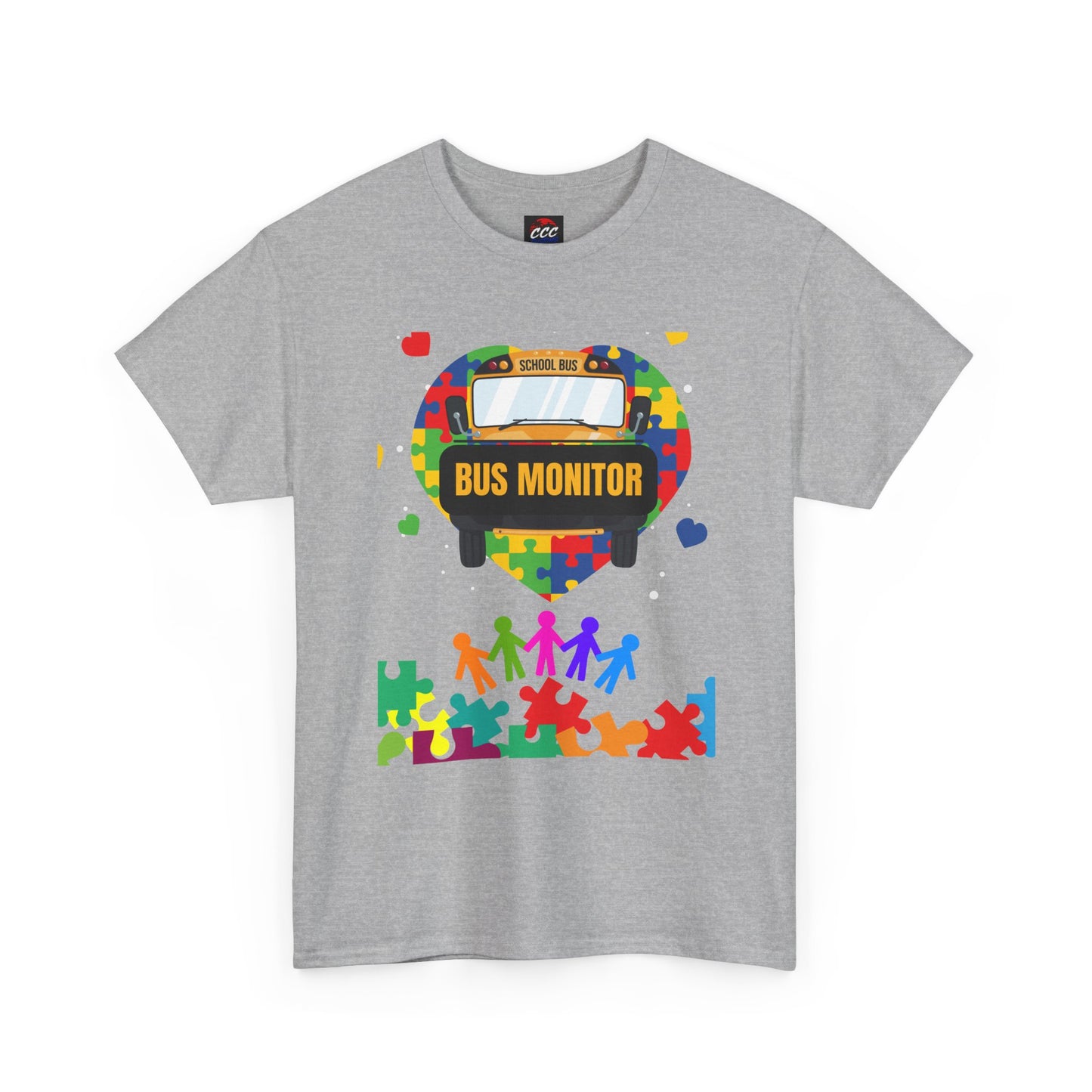 Bus Monitor Autism Awareness T‑Shirt