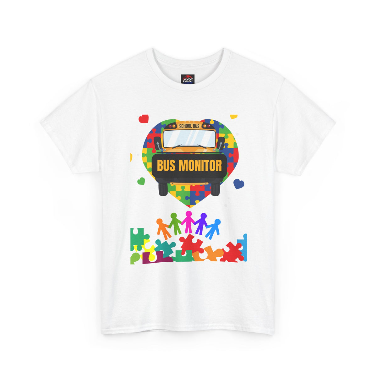 Bus Monitor Autism Awareness T‑Shirt
