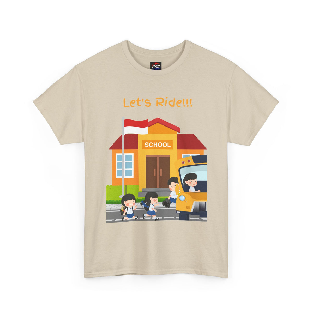 Let’s Ride! School Bus Kids T-Shirt
