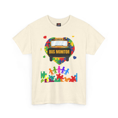 Bus Monitor Autism Awareness T‑Shirt