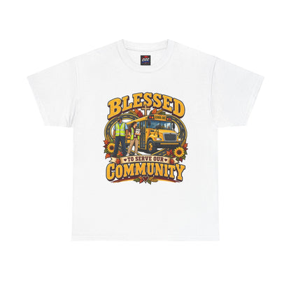 Blessed To Serve Our Community Tee — Fall Version