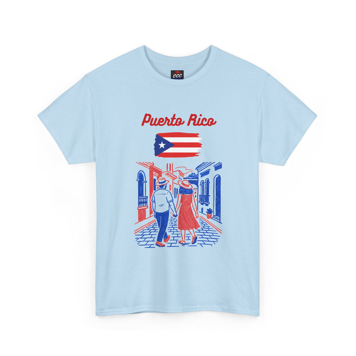 Puerto Rico Vintage Street Scene T-Shirt