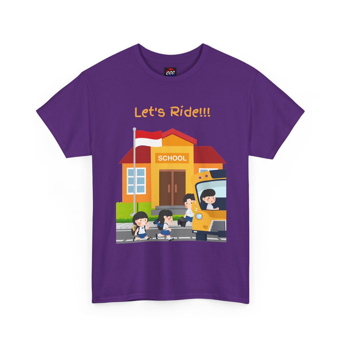 Let’s Ride! School Bus Kids T-Shirt