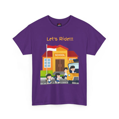 Let’s Ride! School Bus Kids T-Shirt