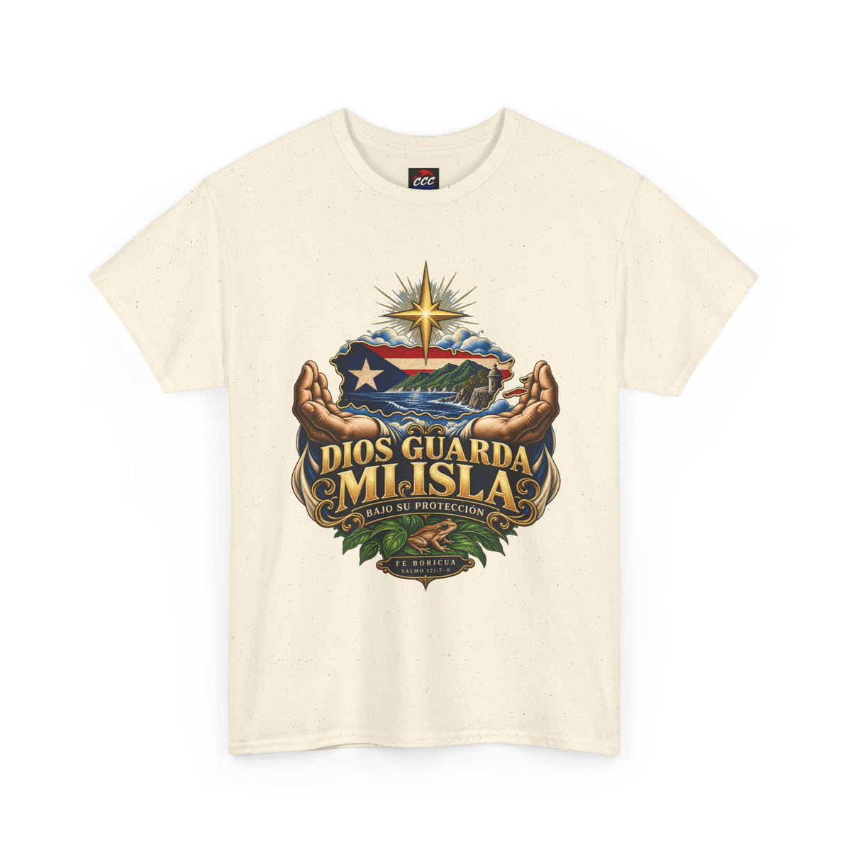 "Dios Guarda Mi Isla" Puerto Rico Pride Graphic Tee