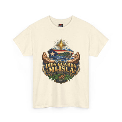 "Dios Guarda Mi Isla" Puerto Rico Pride Graphic Tee