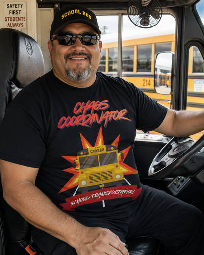Chaos Coordinator School Bus T‑Shirt