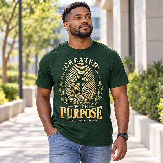 Created With Purpose Christian Tee