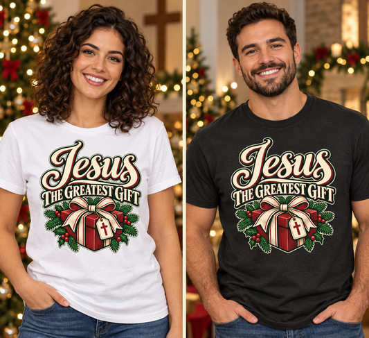 Jesus The Greatest Gift Christmas Tee