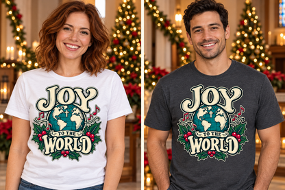 Joy to the World Christmas Graphic Tee