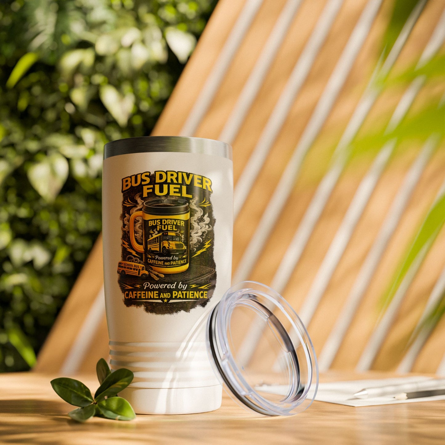 Bus Driver Fuel 20oz Tumbler – Caffeine & Patience Travel Mug