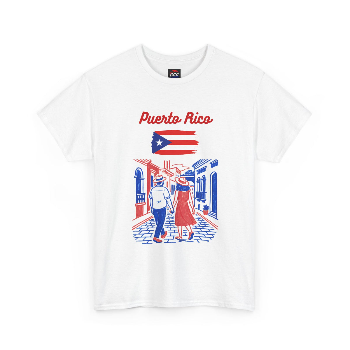 Puerto Rico Vintage Street Scene T-Shirt