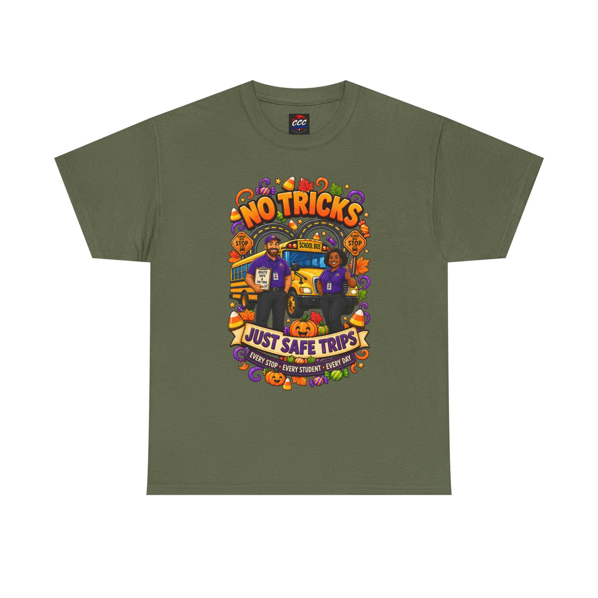 No Tricks Just Safe Trips Tee
