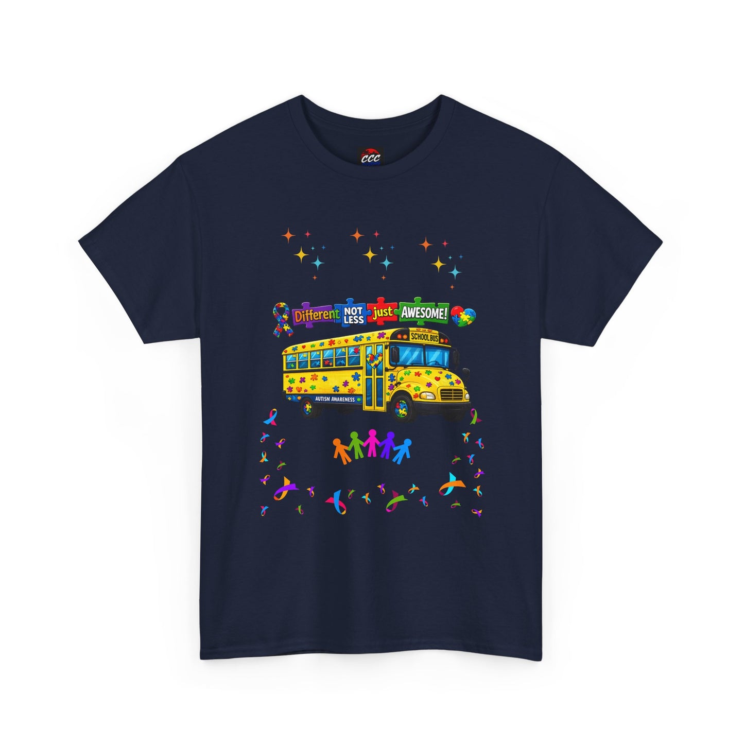 Autism Awareness School Bus T-Shirt
