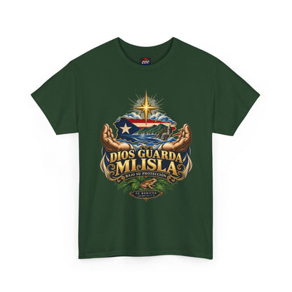 "Dios Guarda Mi Isla" Puerto Rico Pride Graphic Tee