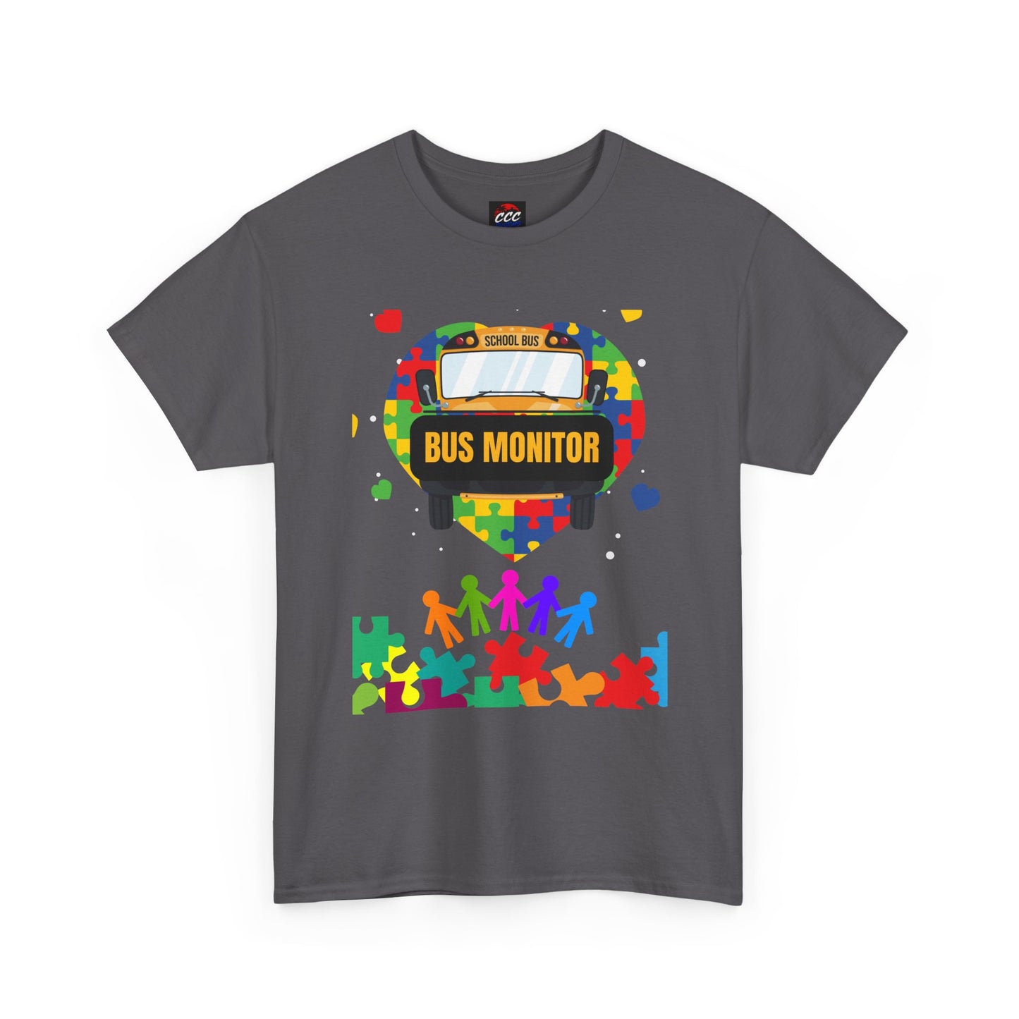 Bus Monitor Autism Awareness T‑Shirt