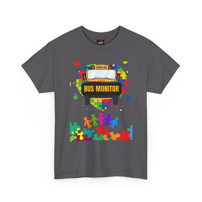 Bus Monitor Autism Awareness T‑Shirt