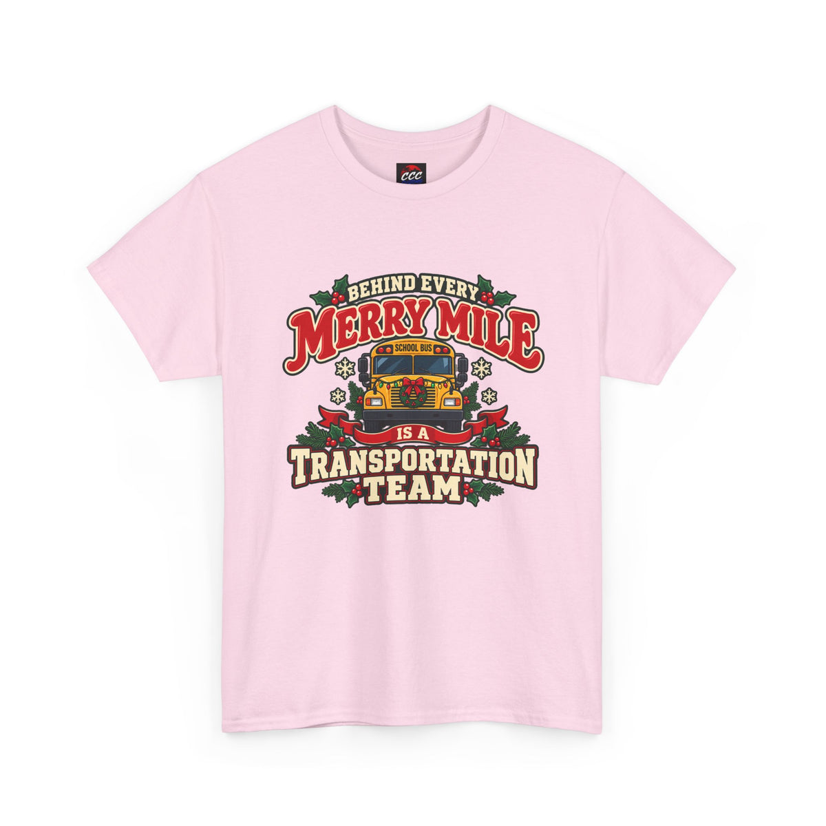 Merry Mile Transportation Team Christmas Tee