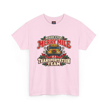 Merry Mile Transportation Team Christmas Tee