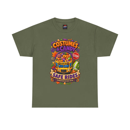 Halloween Candy Bucket School Bus Tee
