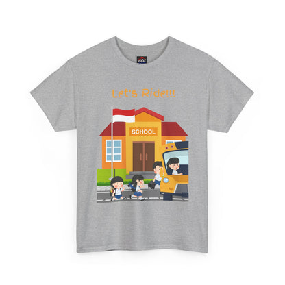 Let’s Ride! School Bus Kids T-Shirt