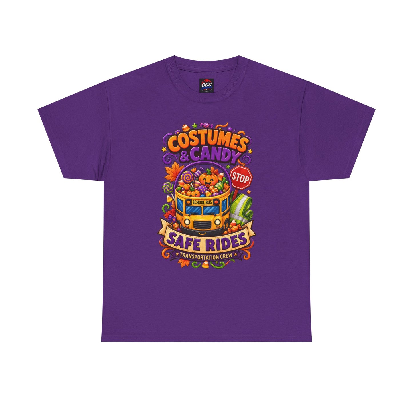 Halloween Candy Bucket School Bus Tee