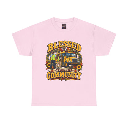 Blessed To Serve Our Community Tee — Fall Version