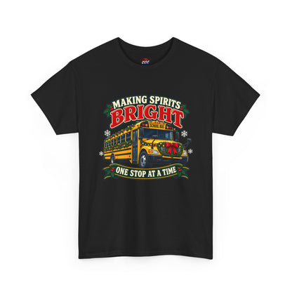 Making Spirits Bright Christmas Bus Tee