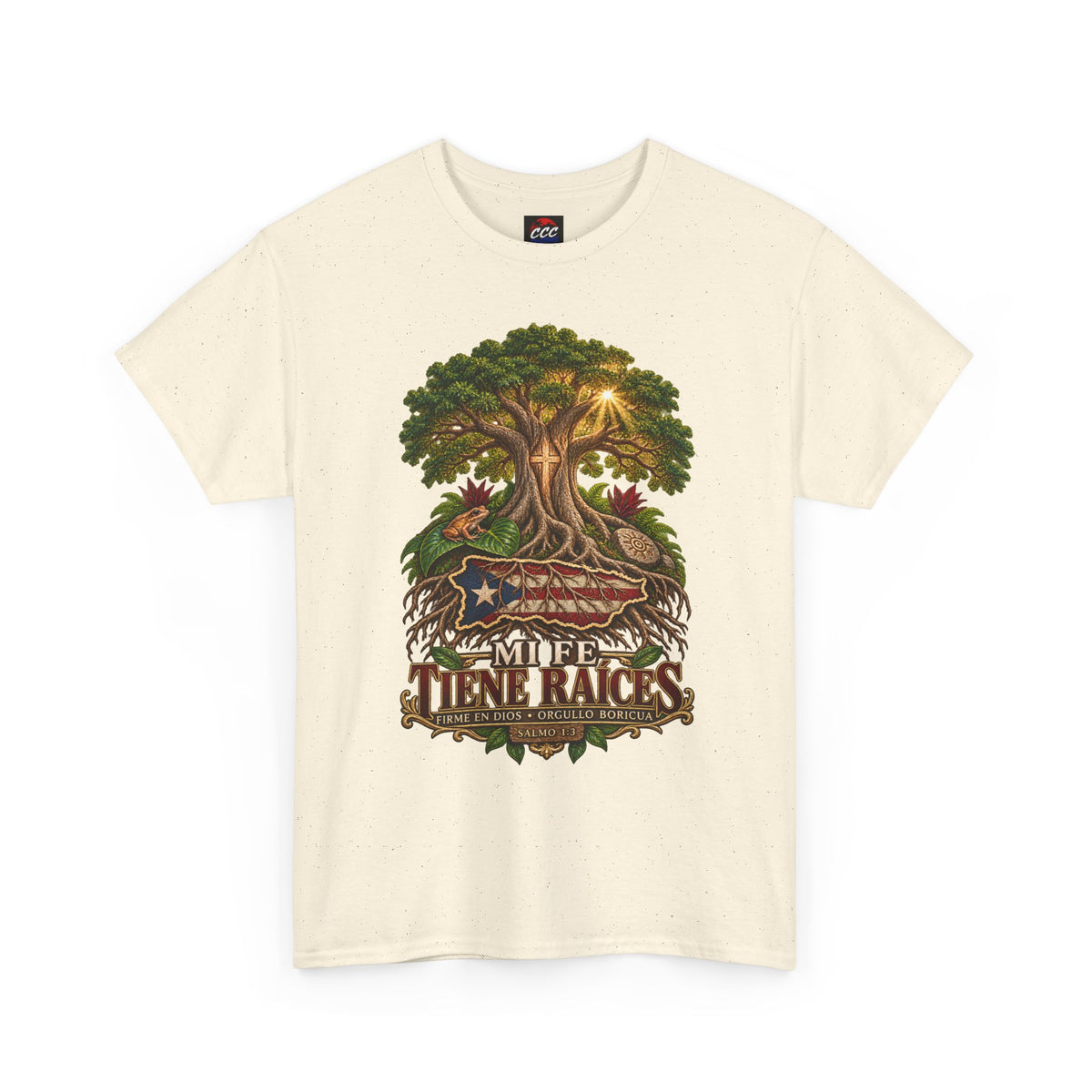 'Mi Fée Tiene Raíces' Tree of Life Vintage Flag Tee