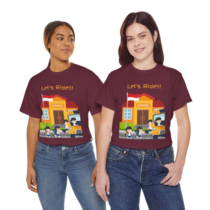 Let’s Ride! School Bus Kids T-Shirt
