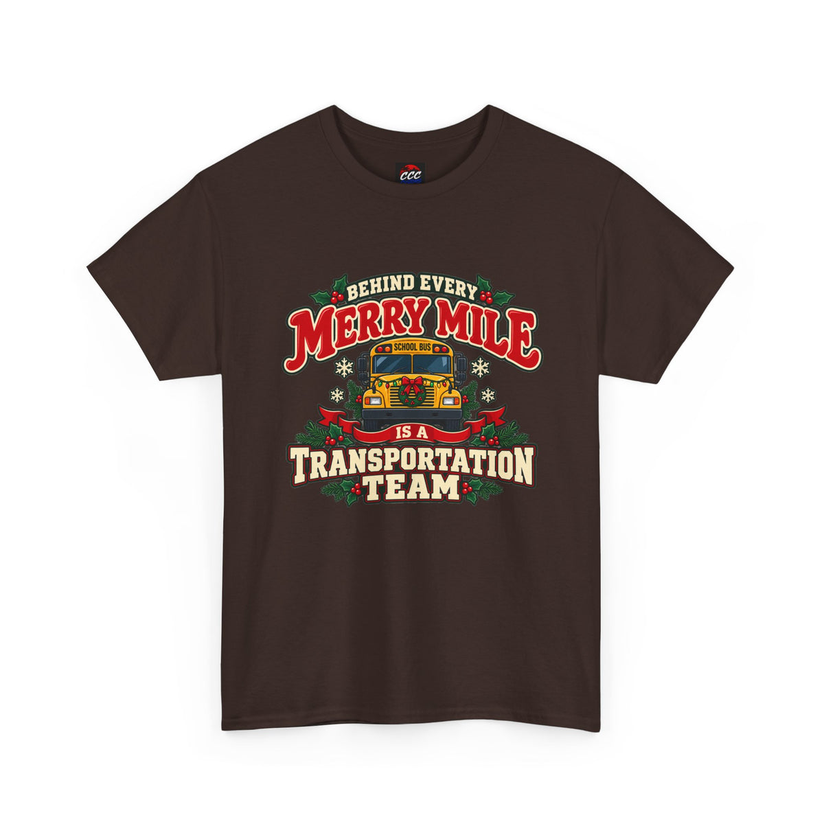 Merry Mile Transportation Team Christmas Tee