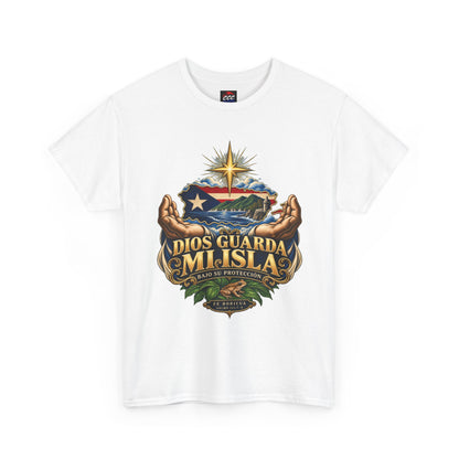 "Dios Guarda Mi Isla" Puerto Rico Pride Graphic Tee