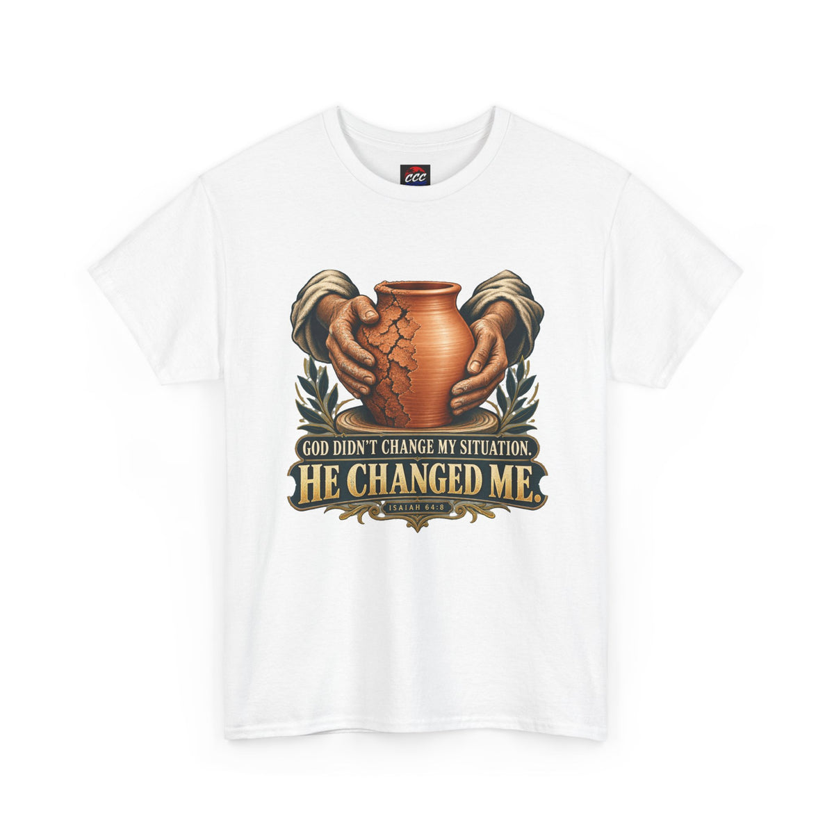 Faith T-Shirt — "God Didn't Change My Situation, He Changed Me" Inspirational Tee