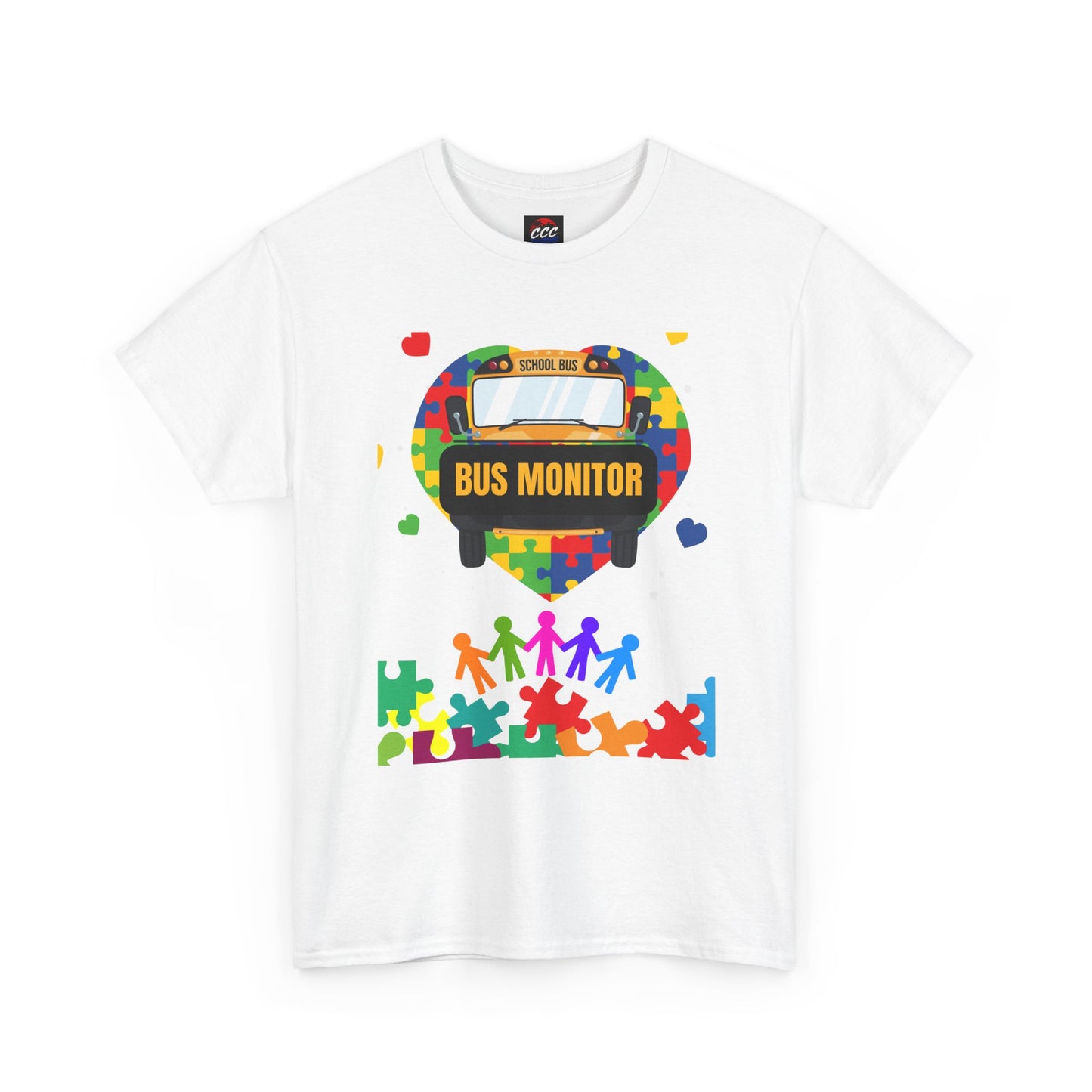 Bus Monitor Autism Awareness T‑Shirt