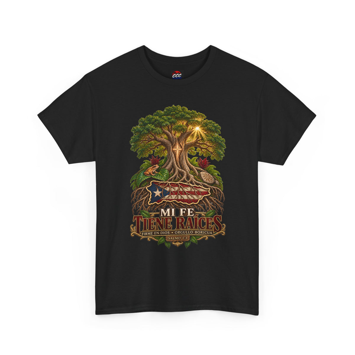 'Mi Fée Tiene Raíces' Tree of Life Vintage Flag Tee