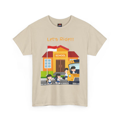 Let’s Ride! School Bus Kids T-Shirt
