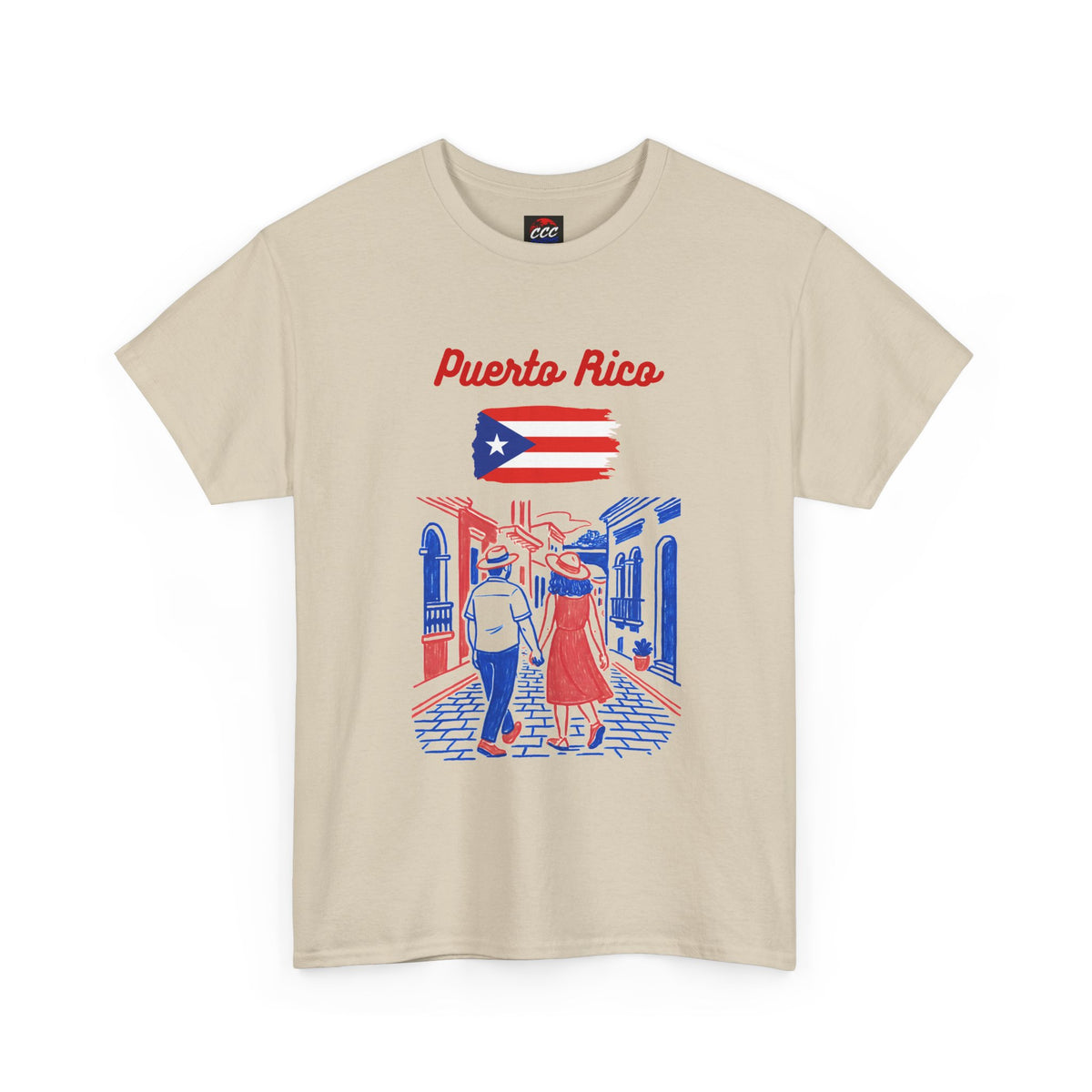 Puerto Rico Vintage Street Scene T-Shirt