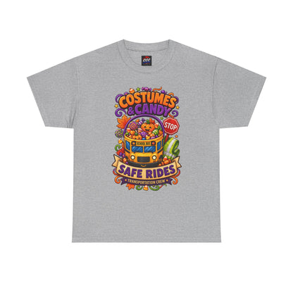 Halloween Candy Bucket School Bus Tee